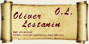 Oliver Leštanin vizit kartica